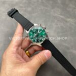 BLS Factory IWC Pilot Chronograph IW388103 41mm Steel Rubber Strap Arabic Numerals Green Dial (11) BLS Factory IWC Pilot Chronograph IW388103 41mm Steel Rubber Strap Arabic Numerals Green Dial