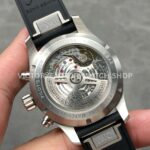BLS Factory IWC Pilot Chronograph IW388103 41mm Steel Rubber Strap Arabic Numerals Green Dial (8) BLS Factory IWC Pilot Chronograph IW388103 41mm Steel Rubber Strap Arabic Numerals Green Dial