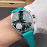 BLS Factory IWC Pilot Chronograph IW388108 41mm Titanium Rubber Strap Blue Arabic Numerals Black Dial (1) BLS Factory IWC Pilot Chronograph IW388108 41mm Titanium Rubber Strap Blue Arabic Numerals Black Dial