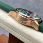 BLS Factory IWC Pilot Chronograph IW388110 41mm Rubber Strap Green Dial (4) BLS Factory IWC Pilot Chronograph IW388110 41mm Rose Gold Rubber Strap Green Dial