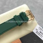 BLS Factory IWC Pilot Chronograph IW388110 41mm Rubber Strap Green Dial (7) BLS Factory IWC Pilot Chronograph IW388110 41mm Rose Gold Rubber Strap Green Dial
