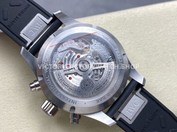 BLS Factory IWC Pilot Chronograph IW388111 41mm Arabic Numerals Black Dial (6) BLS Factory IWC Pilot Chronograph IW388111 41mm Arabic Numerals Black Dial