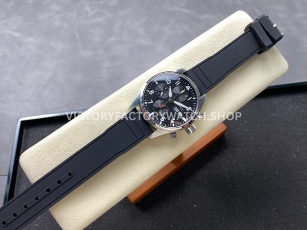 BLS Factory IWC Pilot Chronograph IW388111 41mm Arabic Numerals Black Dial (7) BLS Factory IWC Pilot Chronograph IW388111 41mm Arabic Numerals Black Dial