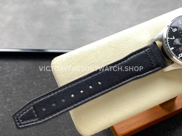 BLS Factory IWC Pilot Chronograph IW388111 41mm Leather Strap Arabic Numerals Black Dial (9) BLS Factory IWC Pilot Chronograph IW388111 41mm Leather Strap Arabic Numerals Black Dial