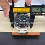 BLS Factory IWC Pilot Chronograph IW388304 41mm Full Steel Arabic Numerals Black Dial (6) BLS Factory IWC Pilot Chronograph IW388304 41mm Full Steel Tachymeter Bezel Arabic Numerals Black Dial