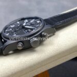 BLS Factory IWC Pilot Chronograph Top Gun IW388106 41mm Ceramic Leather Strap Black Dial (5) BLS Factory IWC Pilot Chronograph Top Gun IW388106 41mm Ceramic Leather Strap Black Dial