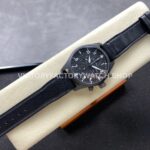 BLS Factory IWC Pilot Chronograph Top Gun IW388106 41mm Ceramic Leather Strap Black Dial (6) BLS Factory IWC Pilot Chronograph Top Gun IW388106 41mm Ceramic Leather Strap Black Dial