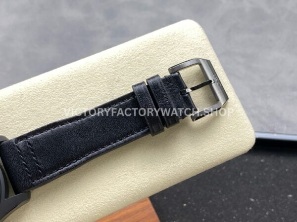 BLS Factory IWC Pilot Chronograph Top Gun IW388106 41mm Ceramic Leather Strap Black Dial (7) BLS Factory IWC Pilot Chronograph Top Gun IW388106 41mm Ceramic Leather Strap Black Dial