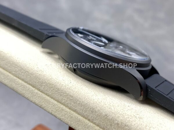 BLS Factory IWC Pilot Chronograph Top Gun IW388106 41mm Ceramic Rubber Strap Black Dial (11) BLS Factory IWC Pilot Chronograph Top Gun IW388106 41mm Ceramic Rubber Strap Black Dial