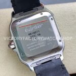 BV Factory Cartier Santos W2SA0030 39.8mm Yellow Gold Bezel Leather Strap Roman Numerals Grey Dial