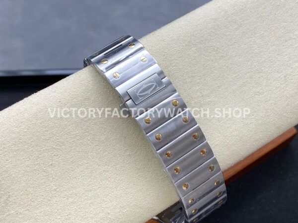 BV Factory Cartier Santos W2SA0030 39.8mm Yellow Gold Bezel Roman Numerals Grey Dial