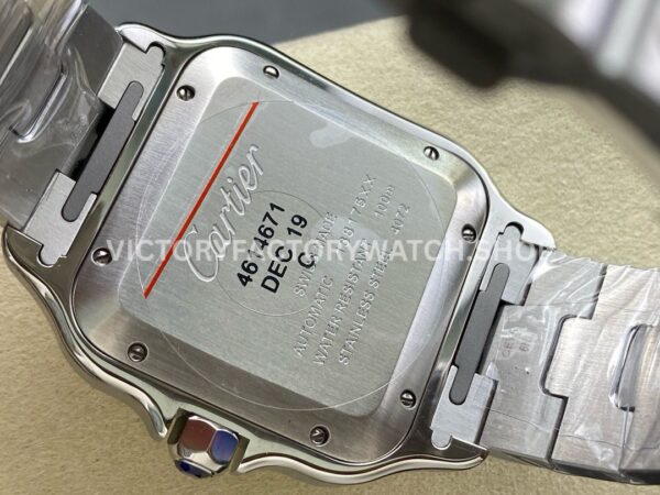 BV Factory Cartier Santos W2SA0030 39.8mm Yellow Gold Bezel Roman Numerals Grey Dial