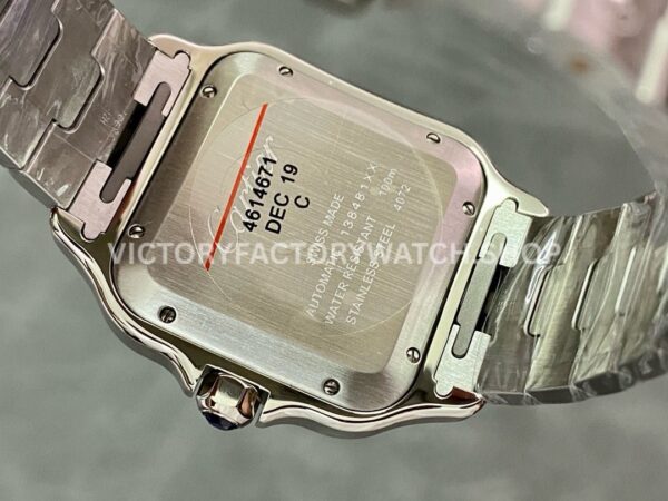 BV Factory Cartier Santos WSSA0013 39.8mm Full Steel Roman Numerals Blue Dial (6) BV Factory Cartier Santos WSSA0013 39.8mm Full Steel Roman Numerals Blue Dial