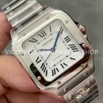 BV Factory Cartier Santos WSSA0018 39.8mm Full Steel Roman Numerals White Dial (5) BV Factory Cartier Santos WSSA0018 39.8mm Full Steel Roman Numerals White Dial