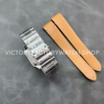 BV Factory Cartier Santos WSSA0018 39.8mm Full Steel Roman Numerals White Dial (7) BV Factory Cartier Santos WSSA0018 39.8mm Full Steel Roman Numerals White Dial