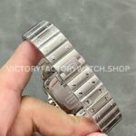 BV Factory Cartier Santos WSSA0018 39.8mm Full Steel Roman Numerals White Dial (9) BV Factory Cartier Santos WSSA0018 39.8mm Full Steel Roman Numerals White Dial