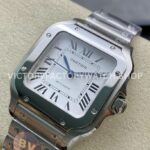 BV Factory Cartier Santos WSSA0029 35.1mm Full Steel Roman Numerals White Dial (1) BV Factory Cartier Santos WSSA0029 35.1mm Full Steel Roman Numerals White Dial