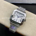 BV Factory Cartier Santos WSSA0029 35.1mm Full Steel Roman Numerals White Dial (4) BV Factory Cartier Santos WSSA0029 35.1mm Full Steel Roman Numerals White Dial