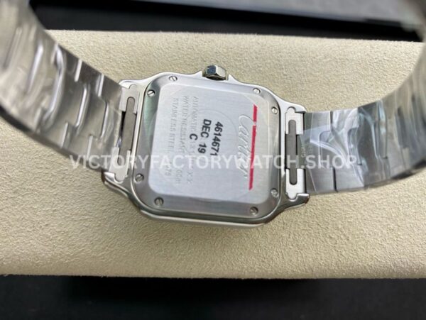 BV Factory Cartier Santos WSSA0029 35.1mm Full Steel Roman Numerals White Dial (7) BV Factory Cartier Santos WSSA0029 35.1mm Full Steel Roman Numerals White Dial