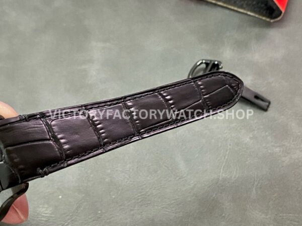 BV Factory Cartier Santos WSSA0039 39.8mm Black Steel Leather Strap Roman Numerals Black Dial