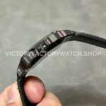 BV Factory Cartier Santos WSSA0039 39.8mm Black Steel Leather Strap Roman Numerals Black Dial