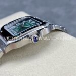 BV Factory Cartier Santos WSSA0061 35.1mm Full Steel Roman Numerals Green Dial (7) BV Factory Cartier Santos WSSA0061 35.1mm Full Steel Roman Numerals Green Dial
