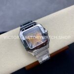 BV Factory Cartier Santos WSSA0064 39.8mm Full Steel Roman Numerals Brown Dial