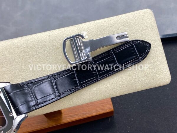 BV Factory Cartier Santos WSSA0064 39.8mm Steel Leather Strap Roman Numerals Brown Dial (1) BV Factory Cartier Santos WSSA0064 39.8mm Steel Leather Strap Roman Numerals Brown Dial