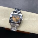 BV Factory Cartier Santos WSSA0065 35.1mm Full Steel Roman Numerals Brown Dial