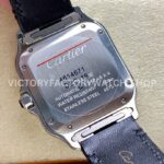 BV Factory Cartier Santos WSSA0065 35.1mm Steel Leather Strap Roman Numerals Brown Dial (3) BV Factory Cartier Santos WSSA0065 35.1mm Steel Leather Strap Roman Numerals Brown Dial