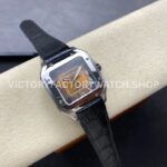 BV Factory Cartier Santos WSSA0065 35.1mm Steel Leather Strap Roman Numerals Brown Dial (5) BV Factory Cartier Santos WSSA0065 35.1mm Steel Leather Strap Roman Numerals Brown Dial