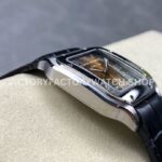 BV Factory Cartier Santos WSSA0065 35.1mm Steel Leather Strap Roman Numerals Brown Dial (7) BV Factory Cartier Santos WSSA0065 35.1mm Steel Leather Strap Roman Numerals Brown Dial