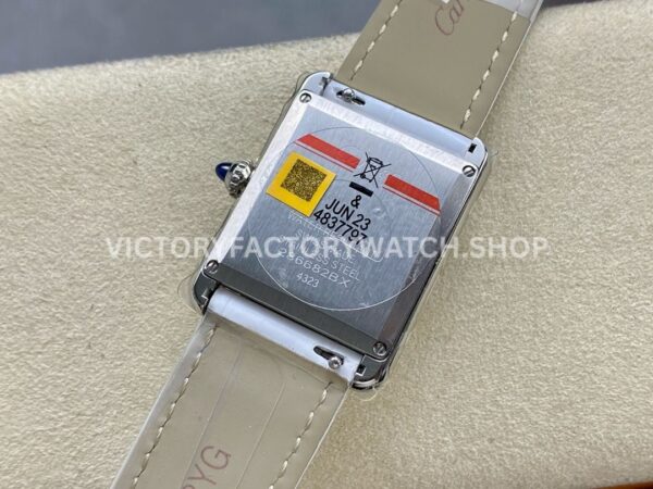 DR Factory Cartier Tank Louis Cartier Special Edition 22mm Steel White Leather Strap White Dial (4) DR Factory Cartier Tank Louis Cartier Special Edition 22mm Steel White Leather Strap White Dial
