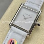 DR Factory Cartier Tank Louis Cartier Special Edition 22mm Steel White Leather Strap White Dial (8) DR Factory Cartier Tank Louis Cartier Special Edition 22mm Steel White Leather Strap White Dial
