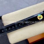 DR Factory Cartier Tank Louis WSTA0071 22mm Steel Black Leather Strap Black Dial