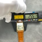 DR Factory Cartier Tank Louis W1529756 25.5mm Yellow Gold Brown Leather Strap Roman numerals Silver Dial (9) DR Factory Cartier Tank Louis W1529756 25.5mm Yellow Gold Brown Leather Strap Roman numerals Silver Dial