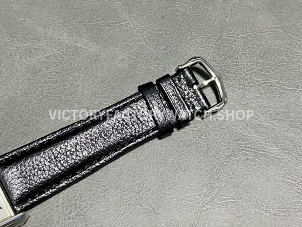 DR Factory Cartier Tank Louis WSTA0042 22mm Steel Black Leather Strap Roman numerals Silver Dial (4) DR Factory Cartier Tank Louis WSTA0042 22mm Steel Black Leather Strap Roman numerals Silver Dial