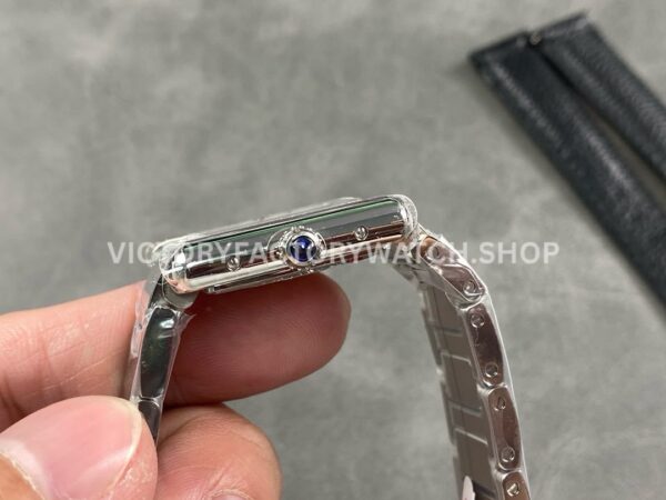 DR Factory Cartier Tank Louis WSTA0051 22mm Full Steel Roman numerals Silver Dial (10) DR Factory Cartier Tank Louis WSTA0051 22mm Full Steel Roman numerals Silver Dial