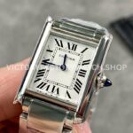 DR Factory Cartier Tank Louis WSTA0051 22mm Full Steel Roman numerals Silver Dial (4) DR Factory Cartier Tank Louis WSTA0051 22mm Full Steel Roman numerals Silver Dial