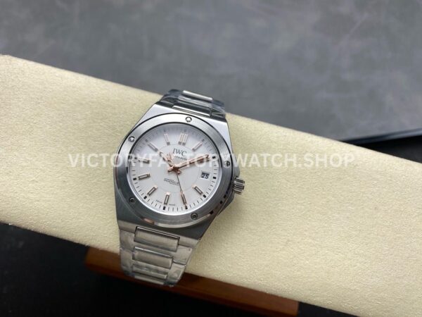 GH Factory IWC Ingenieur Automatic IW323906 40mm Full Steel Rose Gold White Dial (5) GH Factory IWC Ingenieur Automatic IW323906 40mm Full Steel Rose Gold White Dial