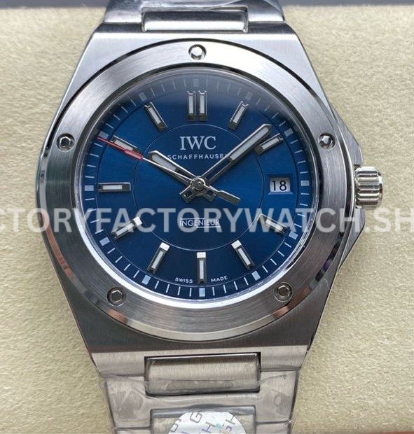 GH Factory IWC Ingenieur Automatic IW323909 40mm Full Steel Blue Dial (7) GH Factory IWC Ingenieur Automatic IW323909 40mm blue dial replica watch