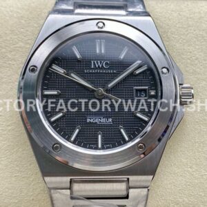 GH Factory IWC Ingenieur Automatic IW328901 40mm Full Steel Small Grid Black Dial (1) GH Factory IWC Ingenieur Automatic IW328901 40mm black dial replica watch