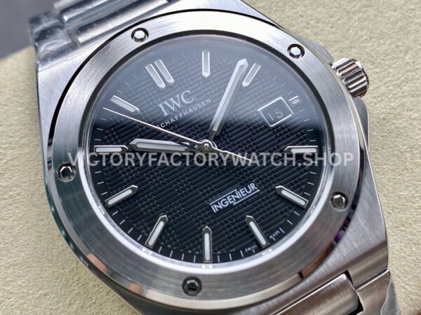 GH Factory IWC Ingenieur Automatic IW328901 40mm Full Steel Small Grid Black Dial (4) GH Factory IWC Ingenieur Automatic IW328901 40mm Full Steel Small Grid Black Dial