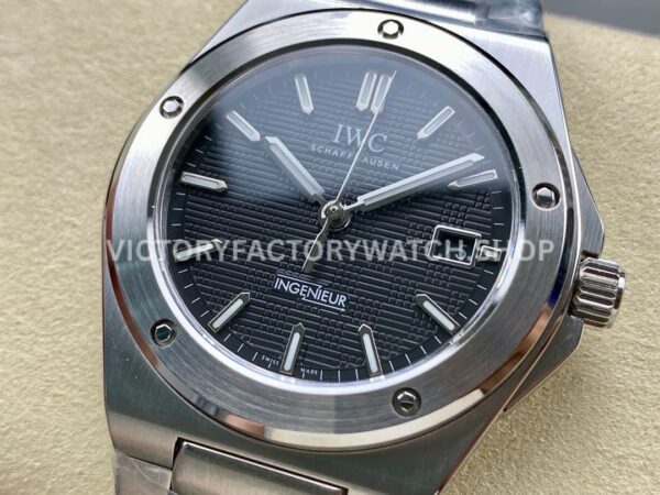 GH Factory IWC Ingenieur Automatic IW328901 40mm Full Steel Small Grid Black Dial (9) GH Factory IWC Ingenieur Automatic IW328901 40mm Full Steel Small Grid Black Dial