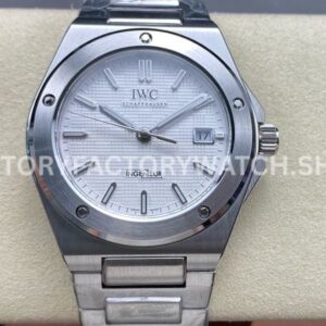GH Factory IWC Ingenieur Automatic IW328902 40mm Full Steel Small Grid White Dial (2) GH Factory IWC Ingenieur Automatic IW328902 40mm white dial replica watch