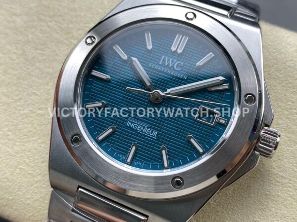 GH Factory IWC Ingenieur Automatic IW328903 40mm Full Steel Small Grid Blue Dial (1) GH Factory IWC Ingenieur Automatic IW328903 40mm Full Steel Small Grid Blue Dial