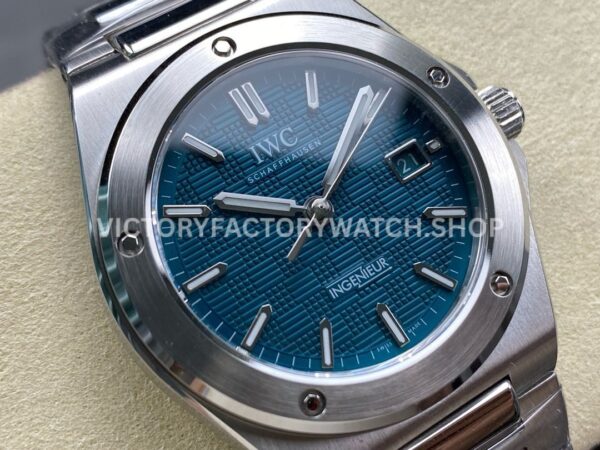 GH Factory IWC Ingenieur Automatic IW328903 40mm Full Steel Small Grid Blue Dial (2) GH Factory IWC Ingenieur Automatic IW328903 40mm Full Steel Small Grid Blue Dial