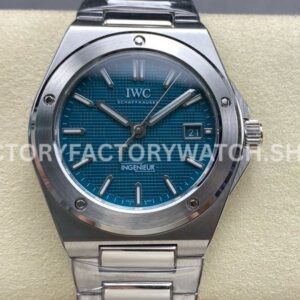 GH Factory IWC Ingenieur Automatic IW328903 40mm Full Steel Small Grid Blue Dial (3) GH Factory IWC Ingenieur Automatic IW328903 40mm blue dial replica watch
