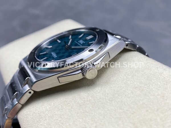 GH Factory IWC Ingenieur Automatic IW328903 40mm Full Steel Small Grid Blue Dial (5) GH Factory IWC Ingenieur Automatic IW328903 40mm Full Steel Small Grid Blue Dial