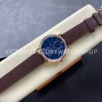 GR Factory IWC Portofino Complete Calendar 41mm Rose Gold Leather Strap Blue Dial (1) GR Factory IWC Portofino Complete Calendar 41mm Rose Gold Leather Strap Blue Dial